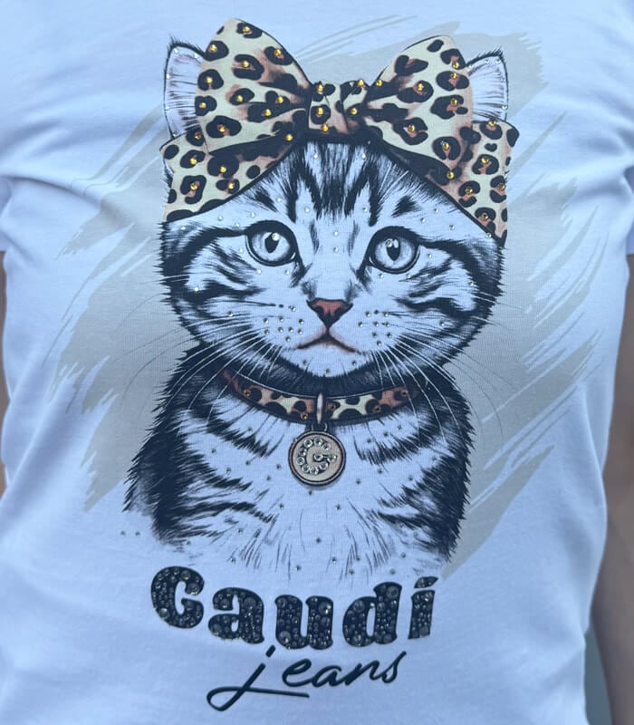 【GAUDI】CATプリントロゴTシャツ★☆IT611BD64072