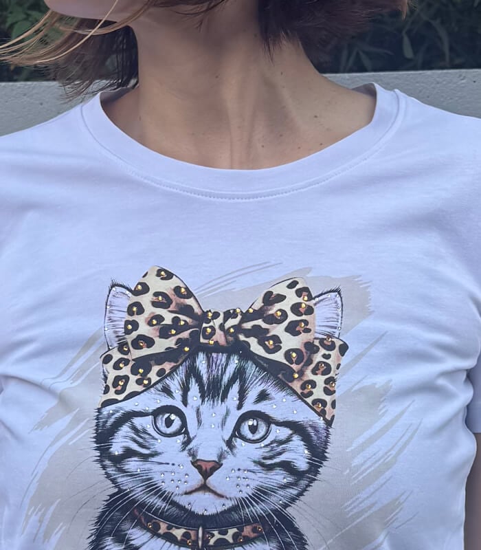 【GAUDI】CATプリントロゴTシャツ★☆IT611BD64072