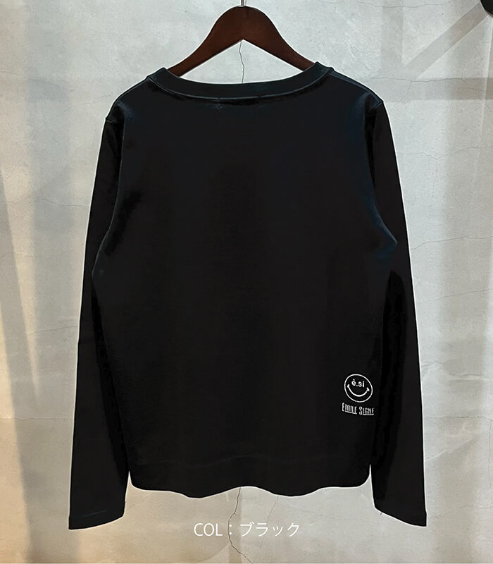 【ETOIL eSIGNE】星クリスタルクルーネックロンTシャツ★☆2407109