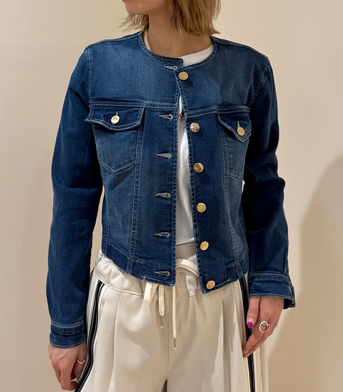 Rinascimento】ノーカラーデニムジャケット☆RIN122541 | WEAR 