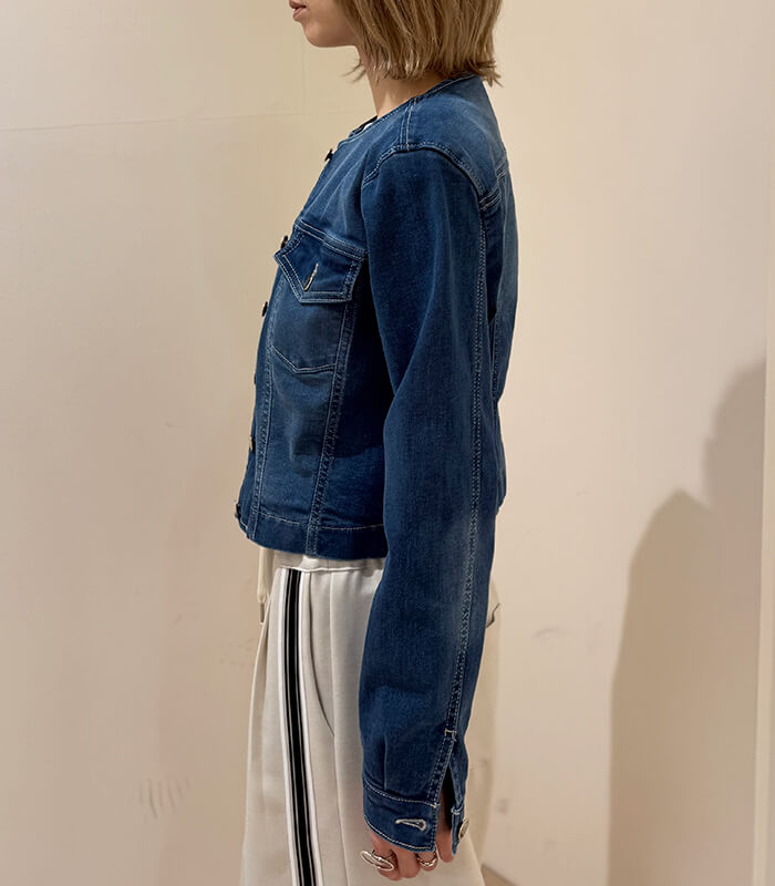 Rinascimento】ノーカラーデニムジャケット☆RIN122541 | WEAR 