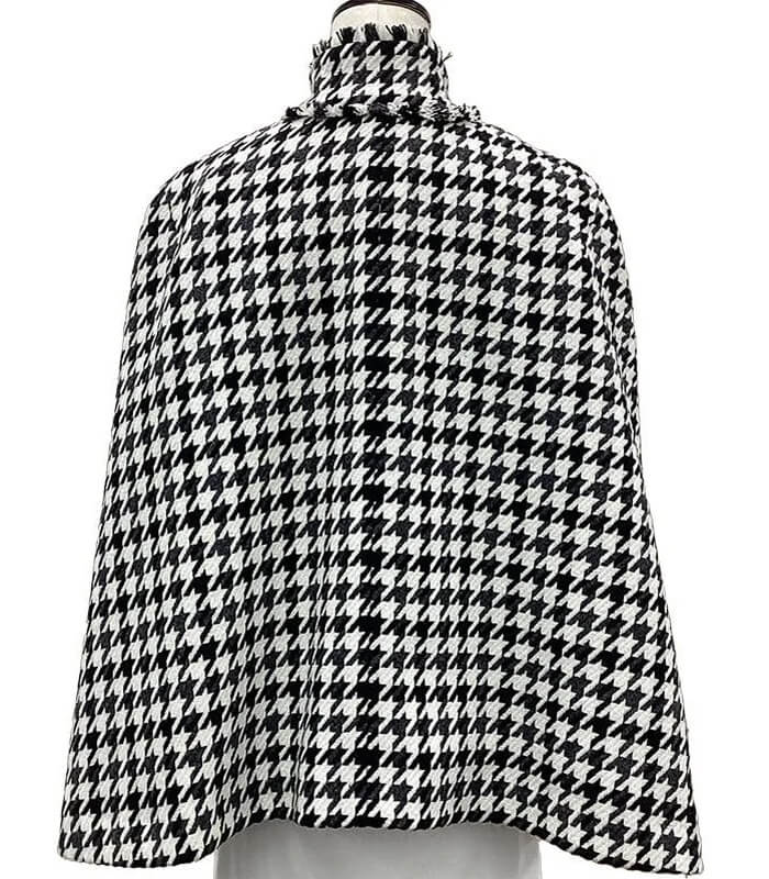 【Adonisis】千鳥格子ツィードケープコート★☆S25302