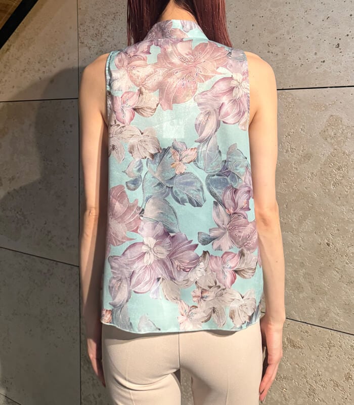 【RINASCIMENTO】フラワープリントラッフルブラウス★ITRIN127641