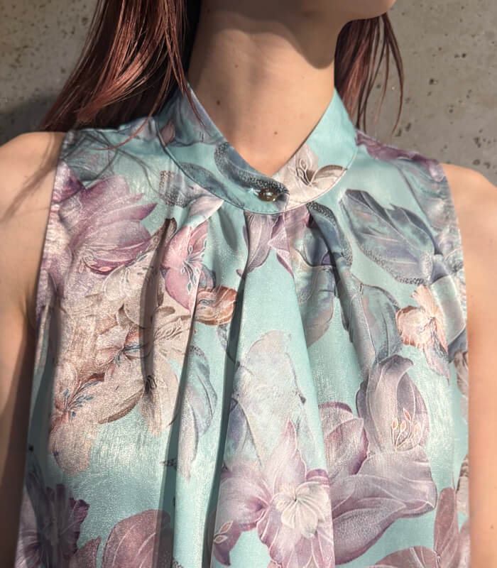 【RINASCIMENTO】フラワープリントラッフルブラウス★ITRIN127641