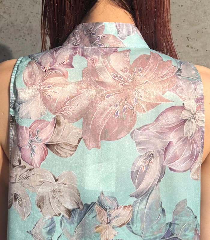 【RINASCIMENTO】フラワープリントラッフルブラウス★ITRIN127641