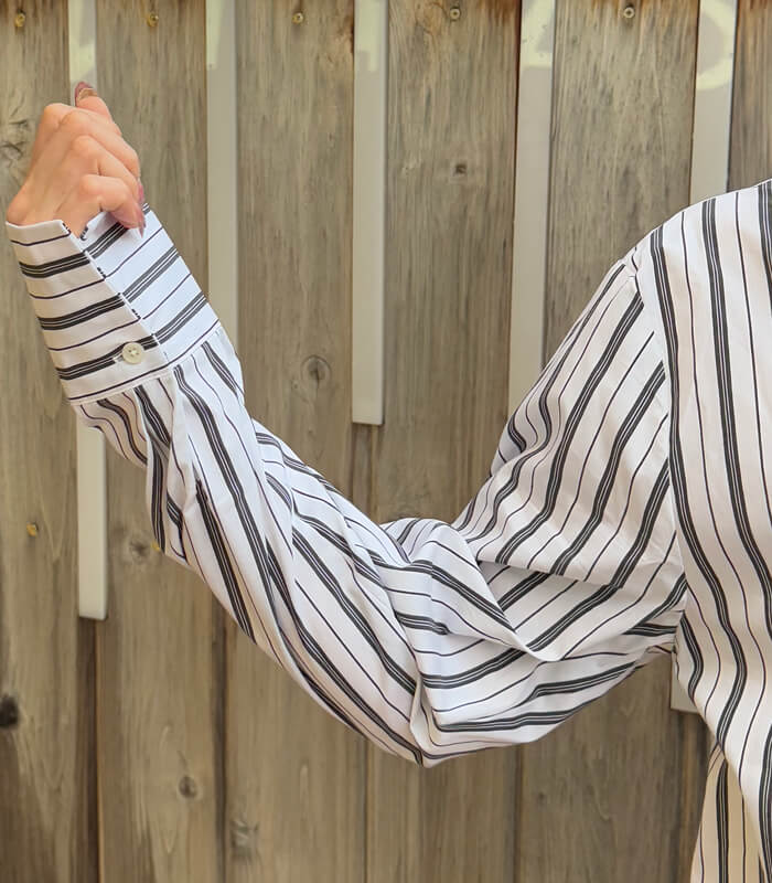 【MICALLE MICALLE】取り外し裾フリルシャツ★MMA115HEA