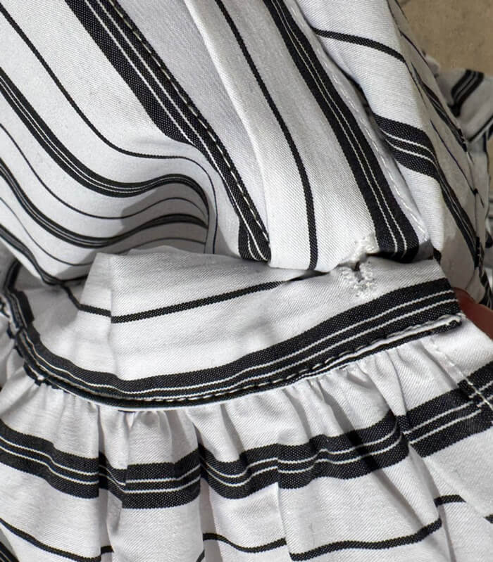 【MICALLE MICALLE】取り外し裾フリルシャツ★MMA115HEA