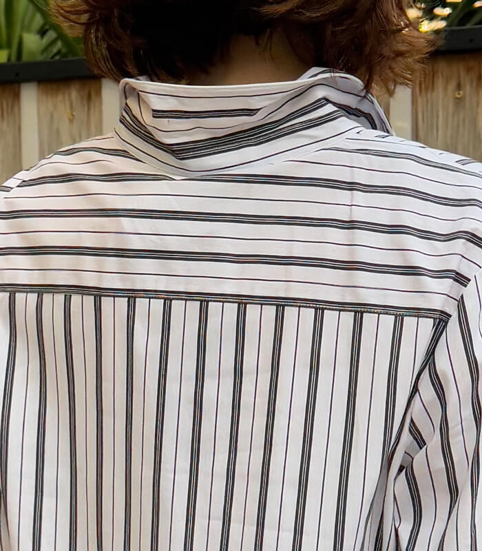 【MICALLE MICALLE】取り外し裾フリルシャツ★MMA115HEA