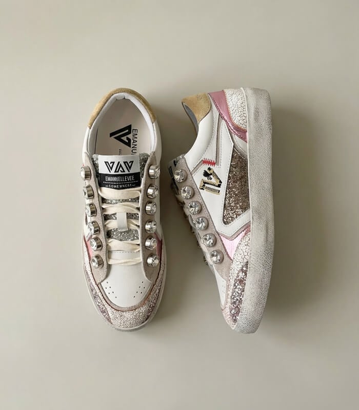 【EMANUELLE VEE】異素材スニーカー★90020