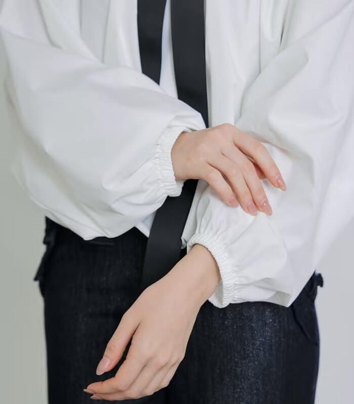 しげおページ PICCIN】ザビエルビッグカラーグログランリボンブラウス144610 | WEAR