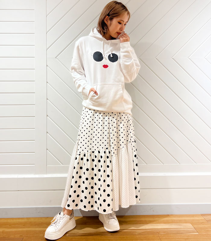 a-jolie】パールサングラスプリントパーカーAJ-180535 | WEAR | DESERT  