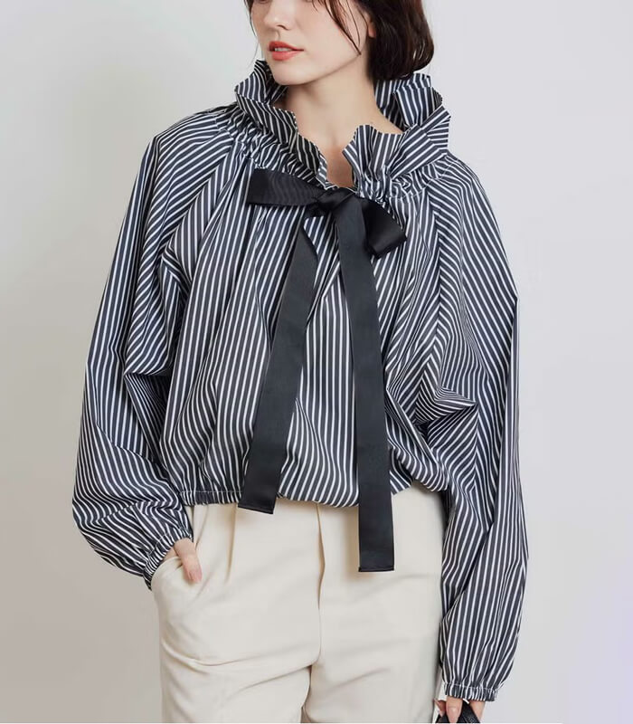 シュンさん専用 PICCIN】ザビエルストライプブラウス149070 | WEAR,トップス | DESERT ROSE