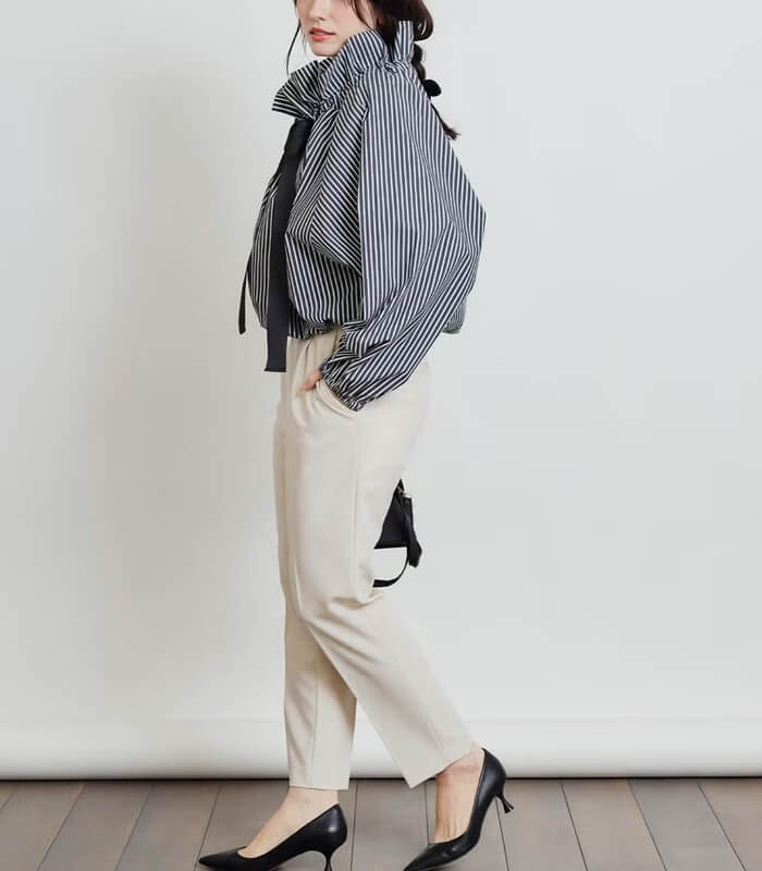 PICCIN】ザビエルストライプブラウス149070 | WEAR,トップス | DESERT ROSE