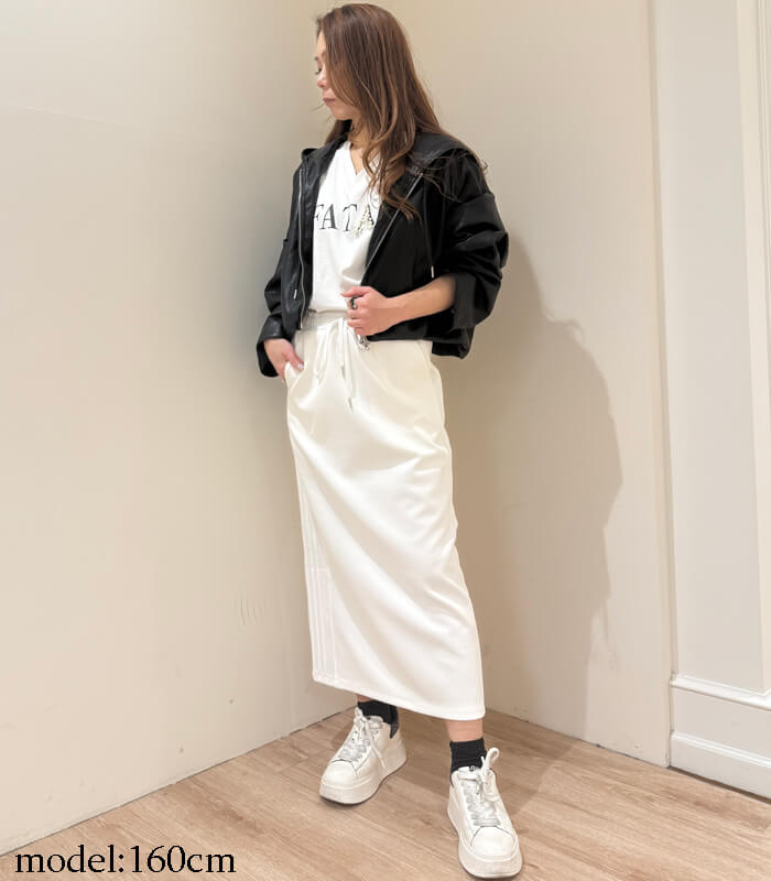 【MoNiLE】ダンボールサイドピンタックタイトスカート★2864