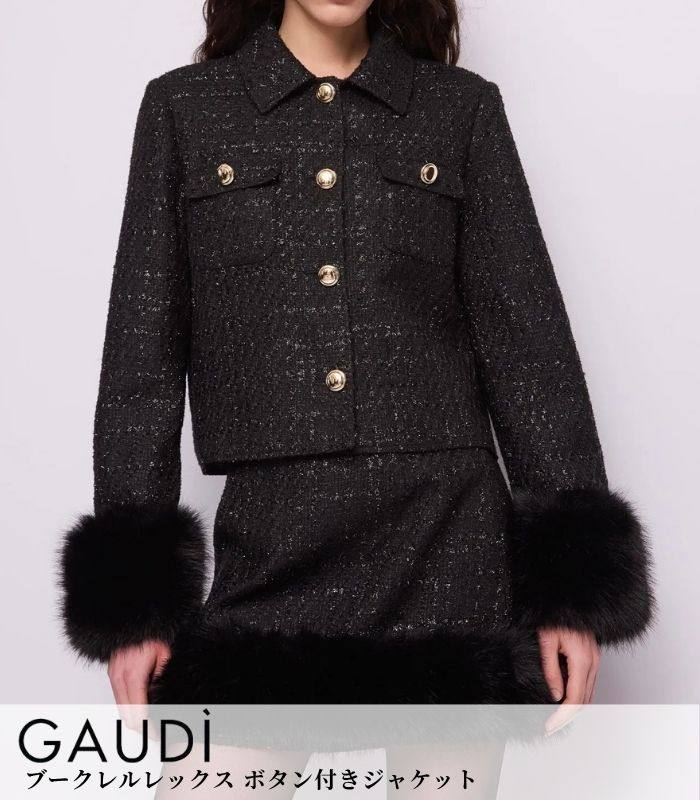 【GAUDI】ゼブラ柄プリントボウタイブラウス