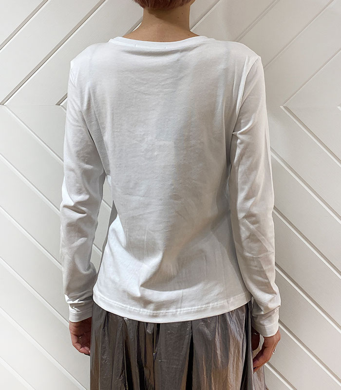 GAUDi】パール×ビジューロゴロングTシャツ☆IT421BD64035