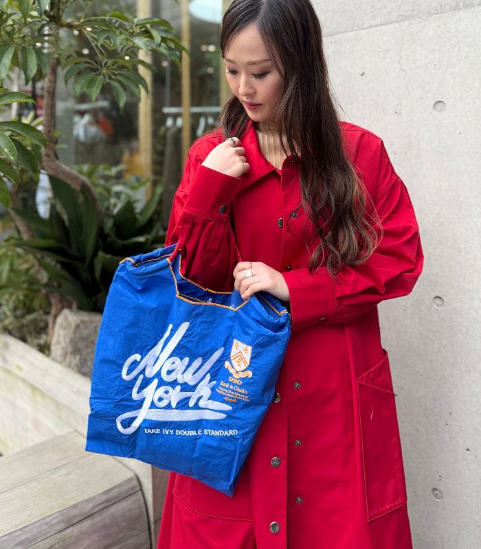 【SALE】【DOUBLE STANDARD CLOTHING】NewYorkロゴデザインショッピングバッグM□☆0400-007-251