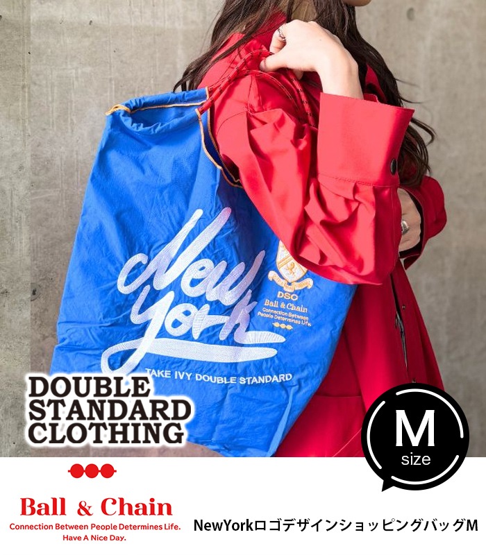 【SALE】【DOUBLE STANDARD CLOTHING】NewYorkロゴデザインショッピングバッグM□☆0400-007-251