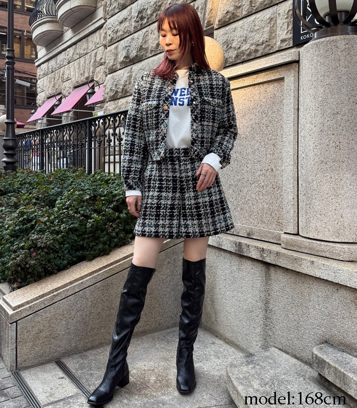 【DOUBLE STANDARD CLOTHING】MIXツイードジャケット★☆0205-080-261