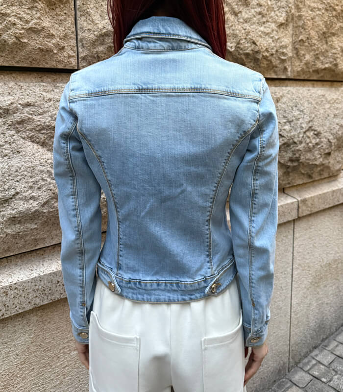 【FLY GIRL】ブローチ付きデニムジャケット★☆IT6533-24