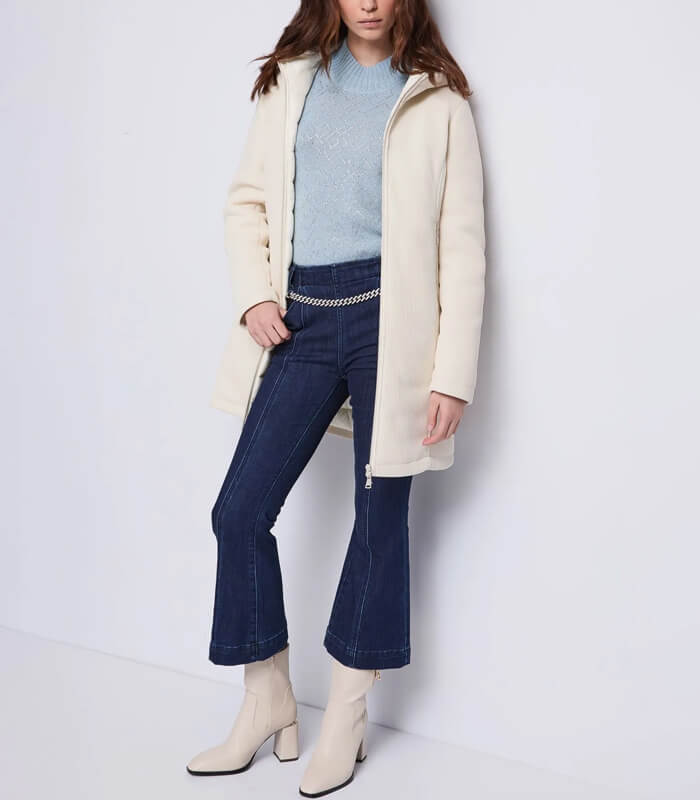 【SALE】【GAUDI】ロゴビジューポイント半袖ニット■IT521BD53012