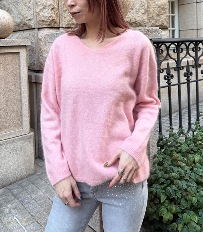 【SALE】【Desert Rose】Vネックプルオーバーニット▼☆BDKT-72