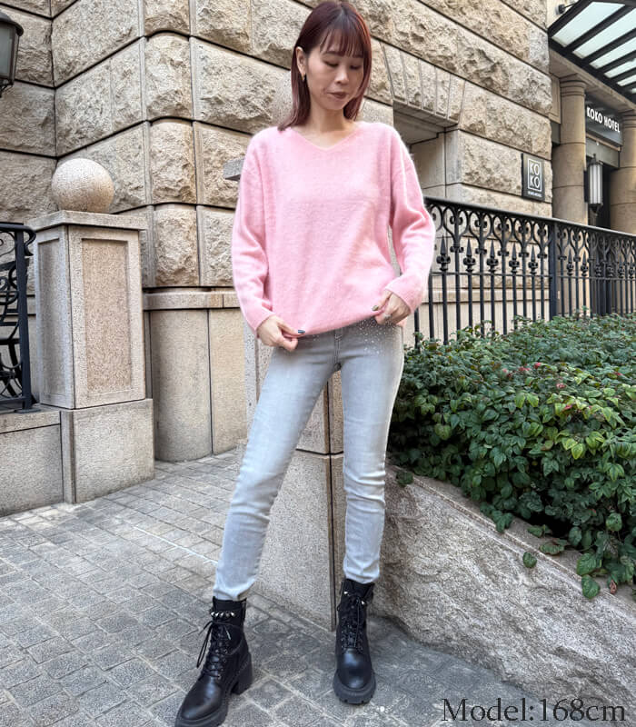 【SALE】【Desert Rose】Vネックプルオーバーニット▼☆BDKT-72