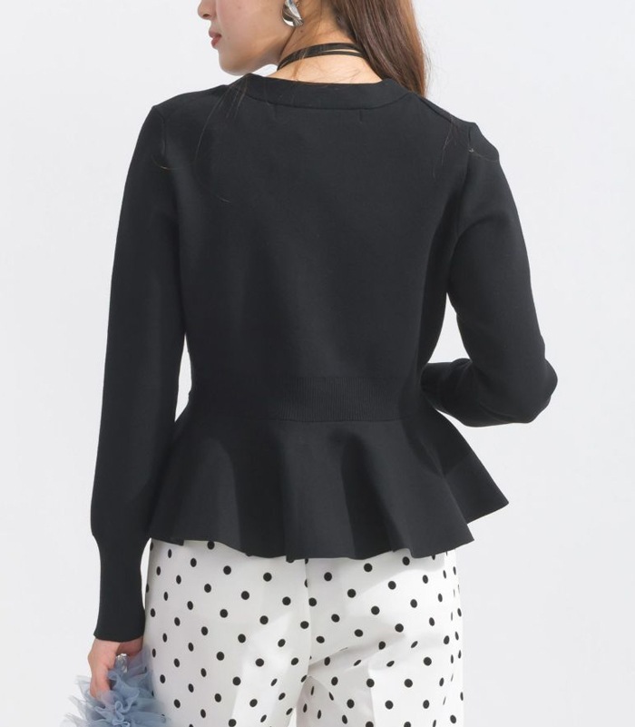 【PICCIN PERLA】ハートボタンペプラムカーディガン★☆904500