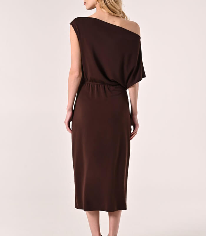 【SALE】【Rinascimento】アシメトリーソフトジャージフィットワンピース▼RIN123487