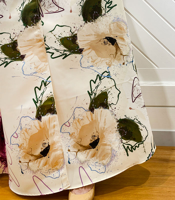 【SALE】【Rinascimento】フラワーペイントフレアスカート●RIN119852