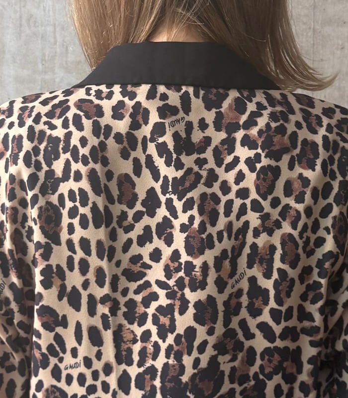 GAUDI JEANS レオパードプリント 長袖Tシャツ S GAUDI JEANS レオパードプリント 長袖Tシャツ S