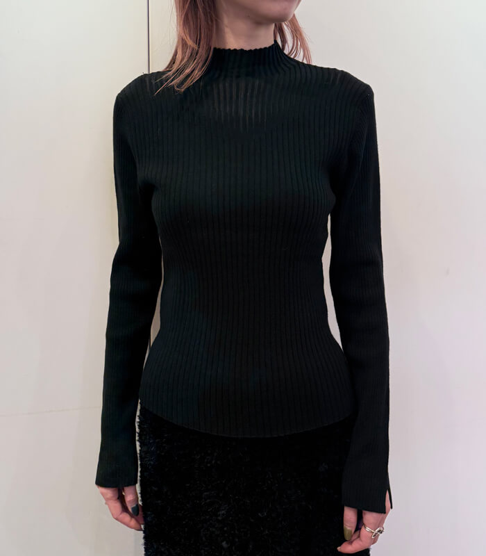 【SALE】【Desert Rose】ハイネックシアーリブニット▼☆BDKT-74