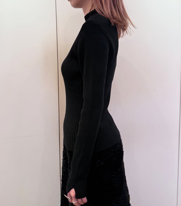 【SALE】【Desert Rose】ハイネックシアーリブニット▼☆BDKT-74
