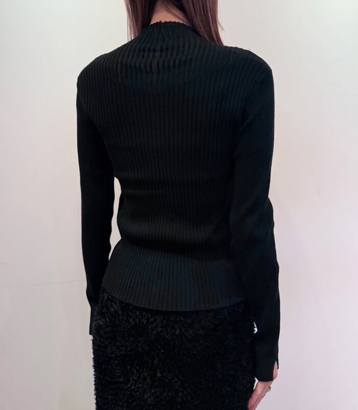 【SALE】【Desert Rose】ハイネックシアーリブニット▼☆BDKT-74