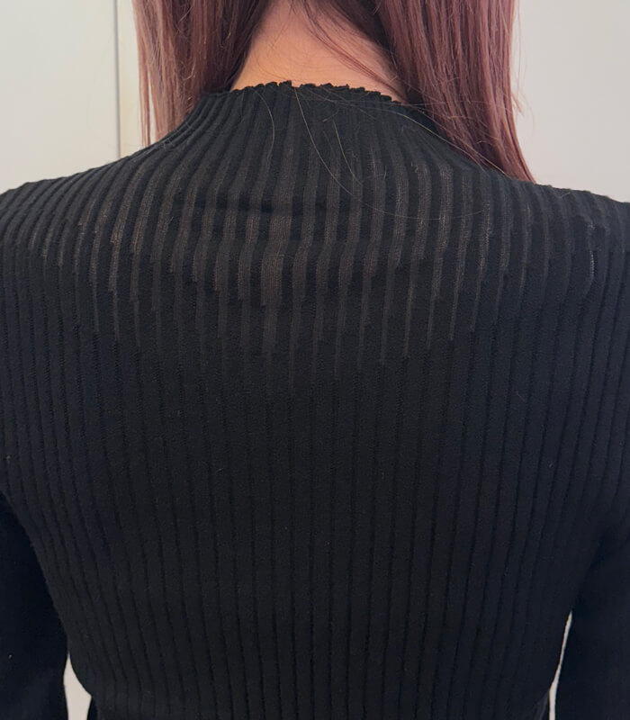 【SALE】【Desert Rose】ハイネックシアーリブニット▼☆BDKT-74