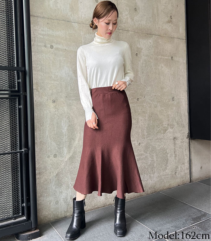 【SALE】【Desert Rose】ミラノリブロングマーメイドスカート●TSK-134