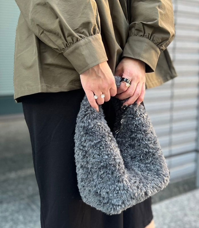 【a-jolie】エコファートライアングルミニハンドバッグ★☆POT27N