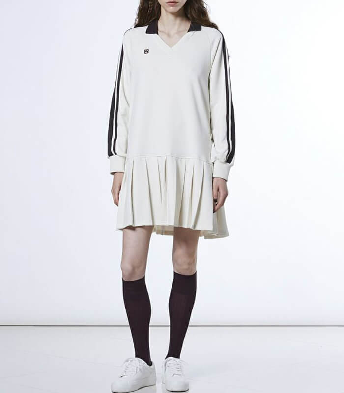 【DOUBLE STANDARD CLOTHING/ESSENTIAL】プリーツジャージワンピース★☆2501-030-261