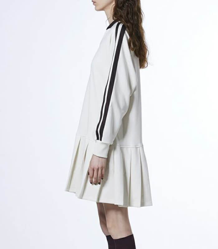 【DOUBLE STANDARD CLOTHING/ESSENTIAL】プリーツジャージワンピース★☆2501-030-261