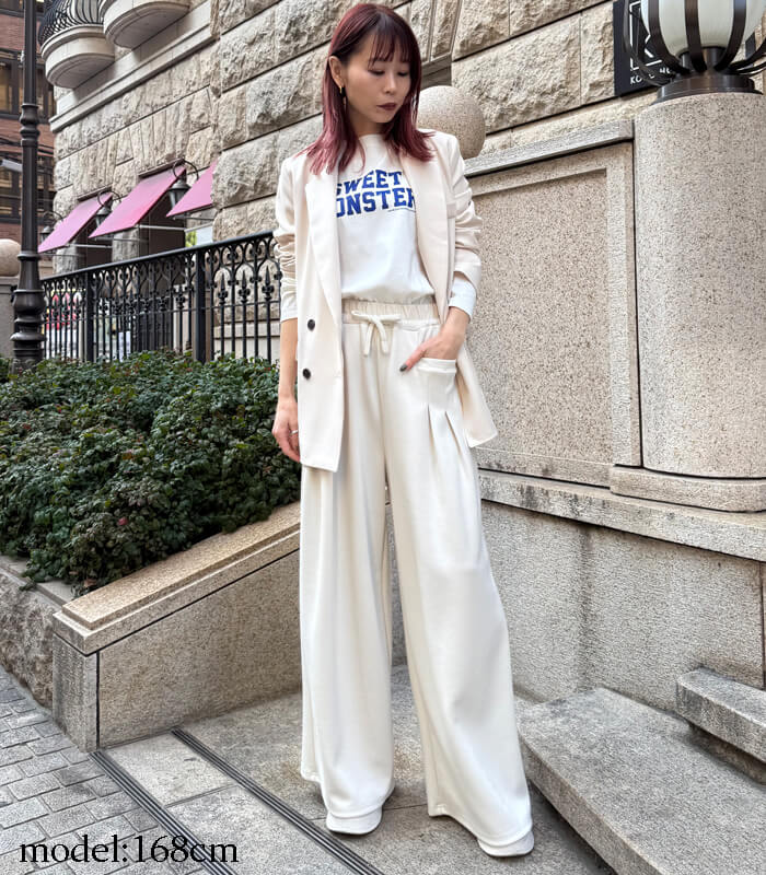 【DOUBLE STANDARD CLOTHING】オリジナルロゴ フライスロングTシャツ★☆0208-070-261