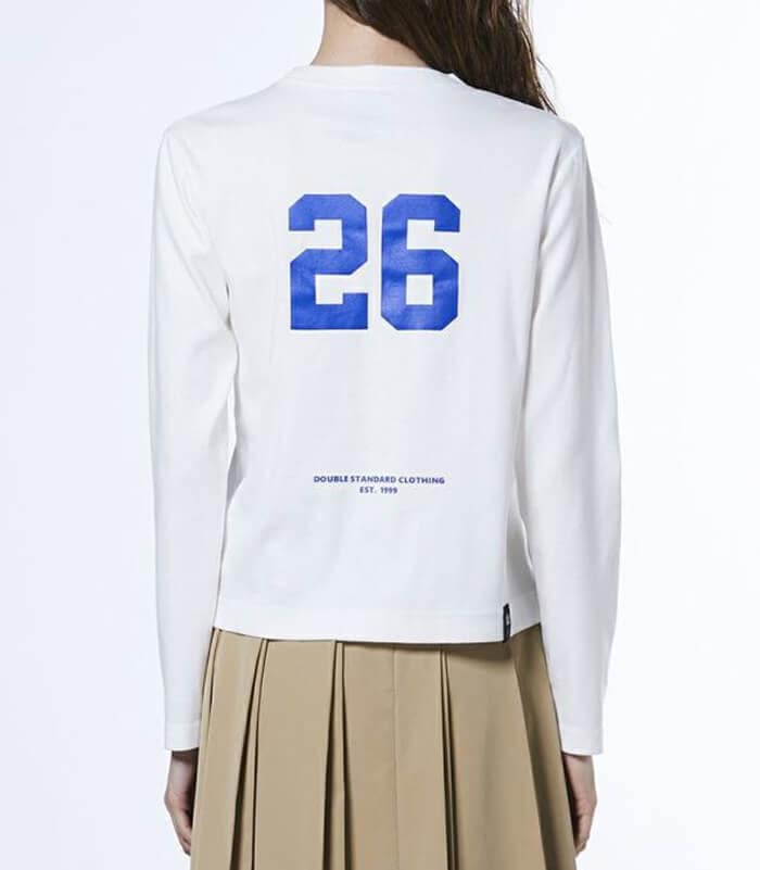 【DOUBLE STANDARD CLOTHING】オリジナルロゴ フライスロングTシャツ★☆0208-070-261