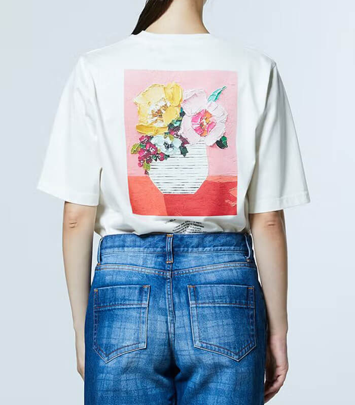 【DOUBLE STANDARD CLOTHING】フラワープリント 天竺Tシャツ★☆0208-510-261