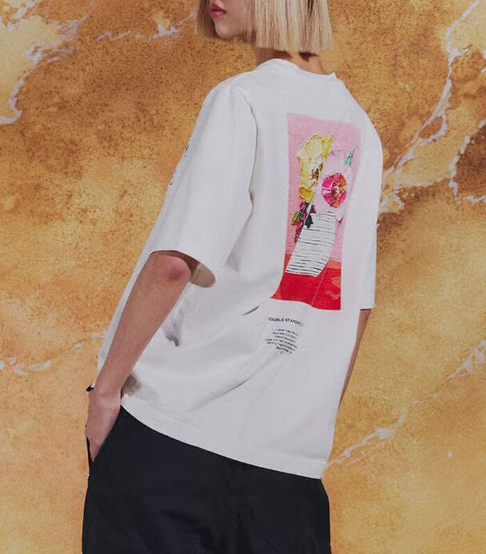 【DOUBLE STANDARD CLOTHING】フラワープリント 天竺Tシャツ★☆0208-510-261