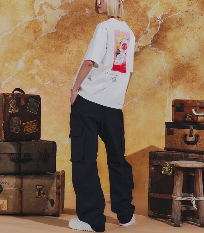 【DOUBLE STANDARD CLOTHING】フラワープリント 天竺Tシャツ★☆0208-510-261