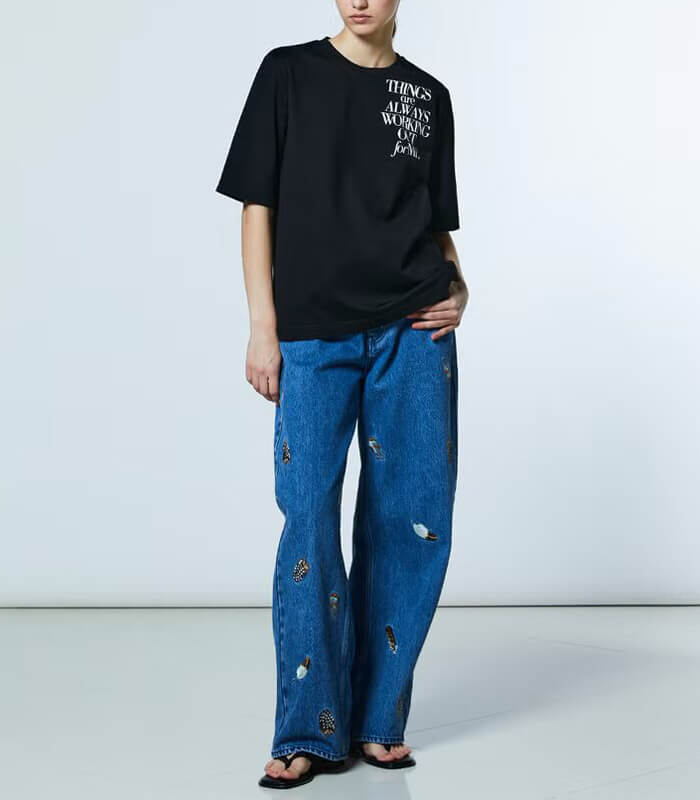 【DOUBLE STANDARD CLOTHING】フラワープリント 天竺Tシャツ★☆0208-510-261