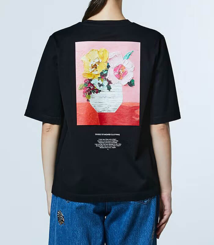 【DOUBLE STANDARD CLOTHING】フラワープリント 天竺Tシャツ★☆0208-510-261