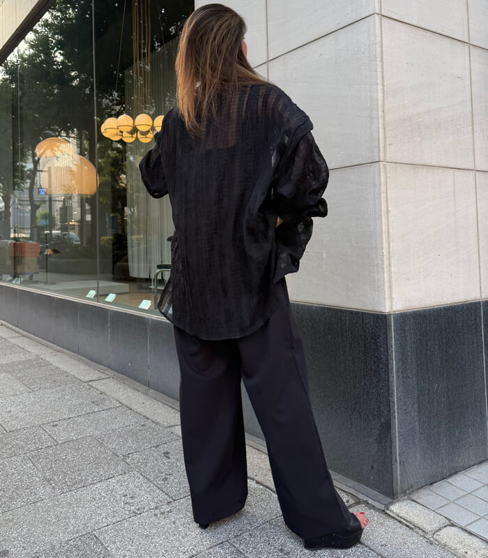 【SALE】【DESERT ROSE】シアーロングシャツ■☆BDBL-15