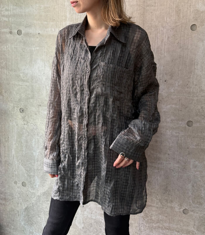 【SALE】【DESERT ROSE】シアーロングシャツ■☆BDBL-15