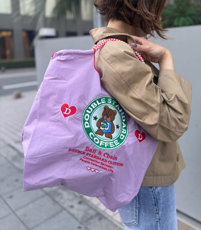 【DOUBLE STANDARD CLOTHING】コーヒーベア ミニショッピングバッグ★☆0400-002-261