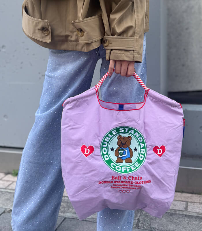 【DOUBLE STANDARD CLOTHING】コーヒーベア ミニショッピングバッグ★☆0400-002-261